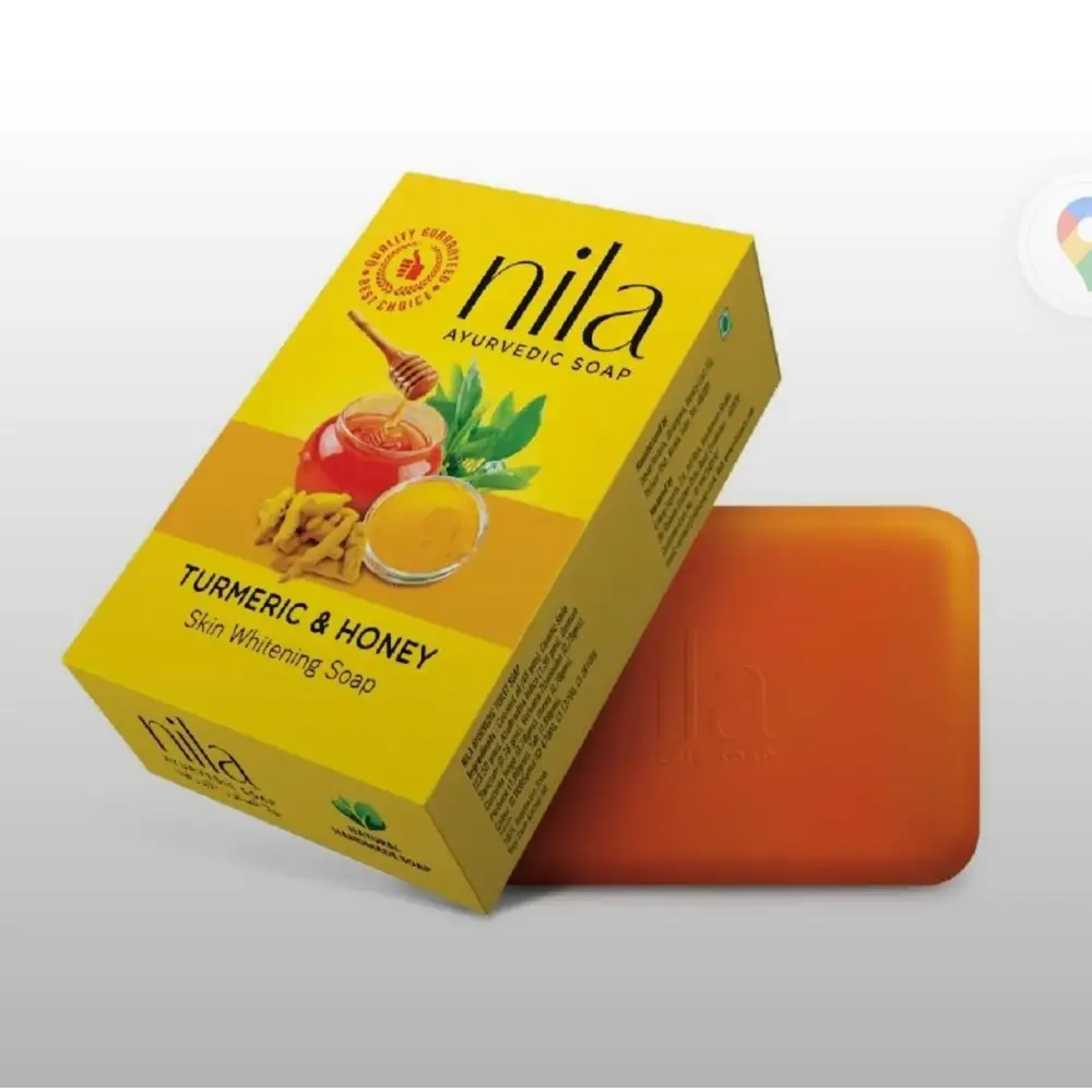 Nila Ayurvedic Turmeric & Honey Soap 75g – Natural Skin Brightening