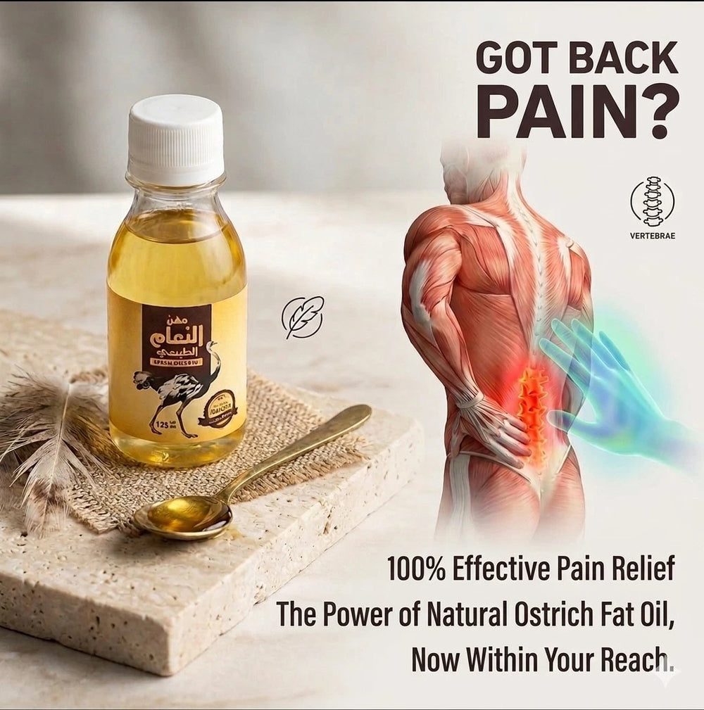 Al Helal Natural Ostrich Oil 125ml – Joint, Muscle & Hair CareAl Helal Natural Ostrich Oil 125ml – Joint, Muscle & Hair Care