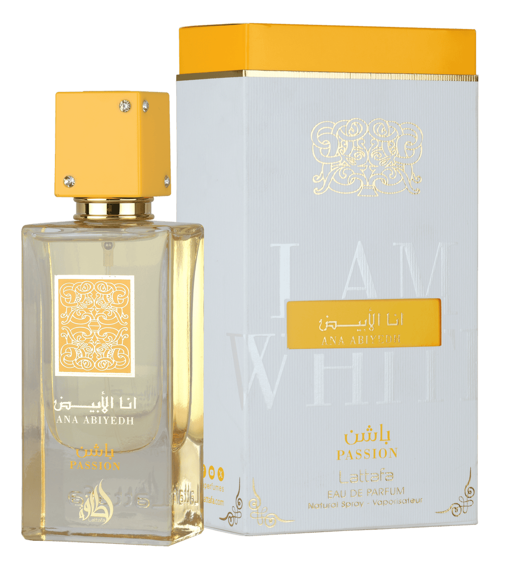 Ana Abiyedh Passion – Fruity Gourmand EDP 60ml – Lattafa