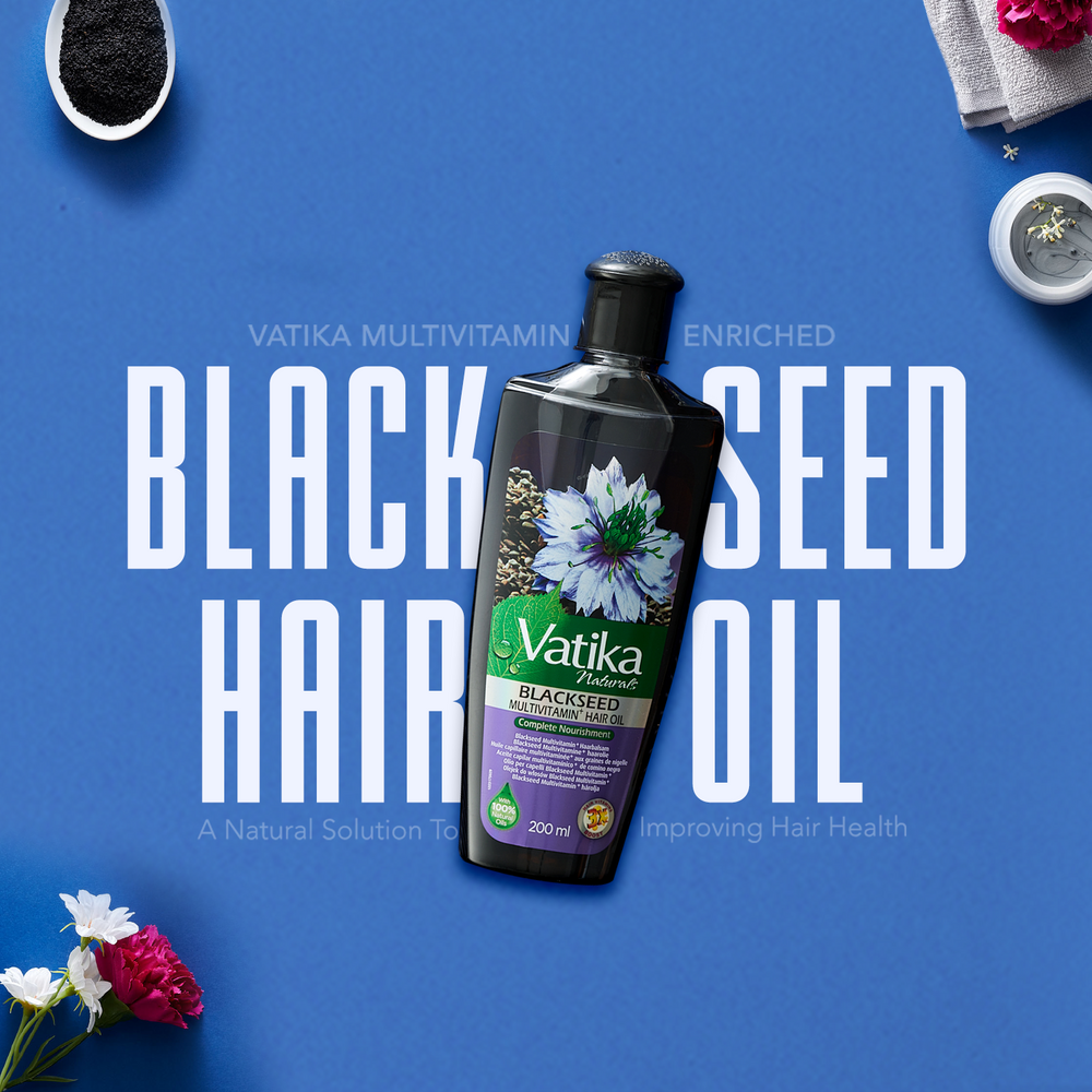 Vatika Naturals Multivitamin Black Seed Hair Oil 200ml – Dabur