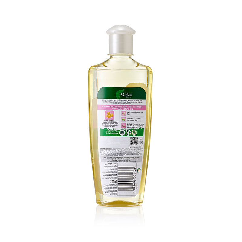 Vatika Naturals Multivitamin Garlic Hair Oil 200ml – Dabur