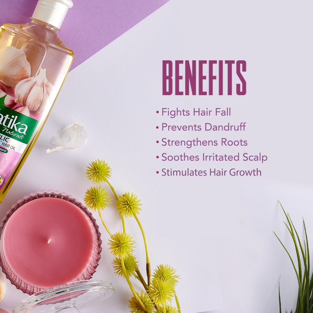 Vatika Naturals Multivitamin Garlic Hair Oil 200ml – Dabur