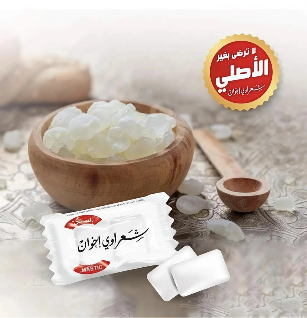 Sharawi Mastic Chewing Gum – 100 Packs x 2 Pieces (290g)