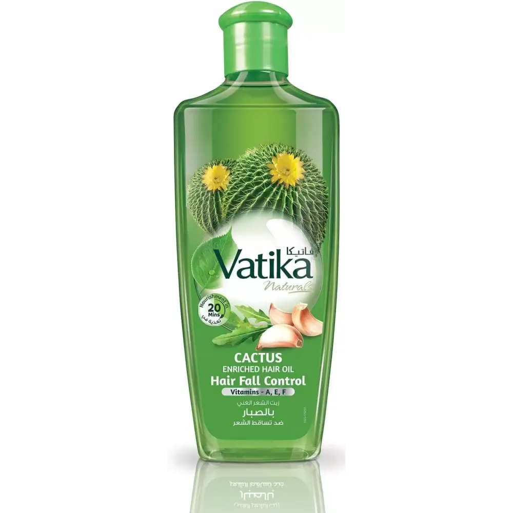 Dabur Vatika Natural Hair Oil – Almond Garlic Olive – Hair Growth Repair & Mo - Dabur Vatika Cactus Enriched Hair Oil