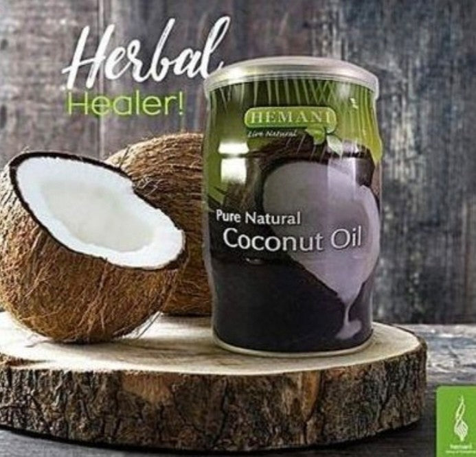 1X Hemani 100% Pure Coconut Oil – 400ml | Cold Pressed Sri Lankan Oil for Hair, - Home Furniture & DIY:Food &