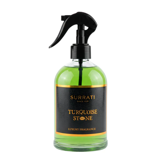 Surrati Turquoise Stone Luxury Fabric Freshener 500ml - front view with trigger spray