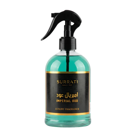 Surrati Imperial Oud Luxury Fabric Freshener 500ml - front view with trigger spray