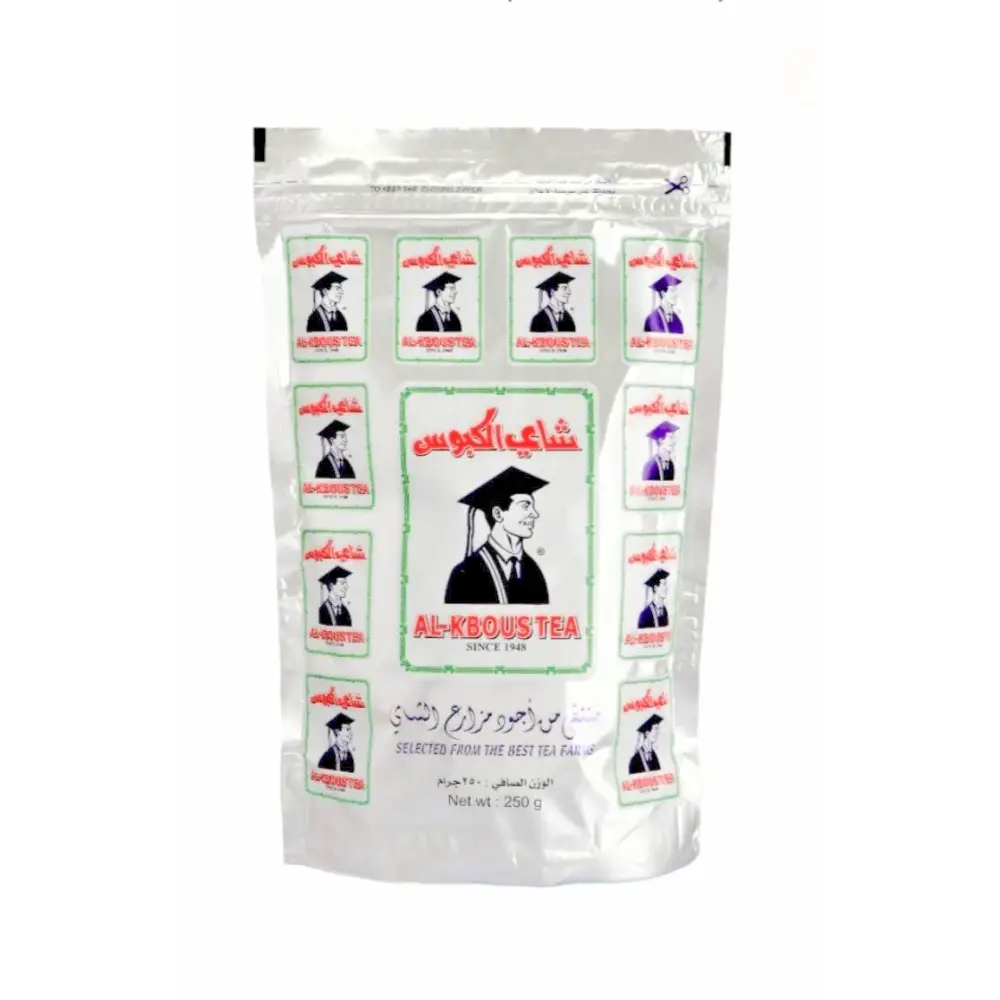 Kbous Tea – Fine Loose Black Green,Bags,Ceylon شاي الكبوس FreeShip حليب ابوقوس - Fine Loose Black 250g Foil - Home