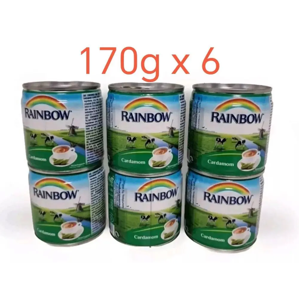 Kbous Tea – Fine Loose Black Green,Bags,Ceylon شاي الكبوس FreeShip حليب ابوقوس - Rainbow Milk Cardamom x 6 - Home