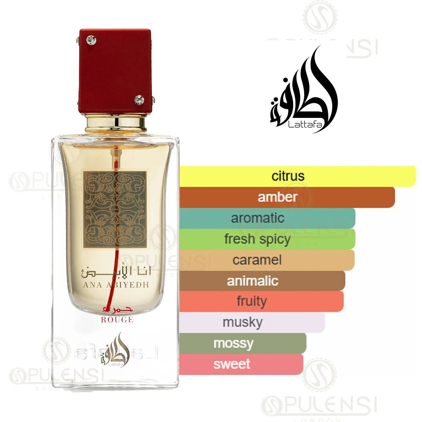 Ana Abiyedh Rouge EDP 60ml by Lattafa | Unisex Perfume Spray | Collection - Health & Beauty:Fragrances:Unisex Fragrances