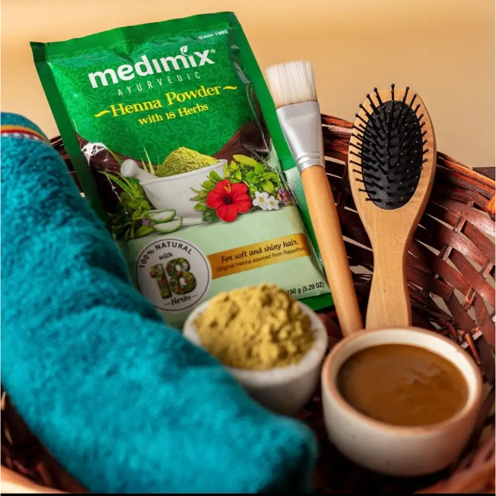 Medimix Henna Powder 150g & 400g – 18 Herbs | 100% Natural Hair Color & Careحناء - Health & Beauty:Natural &