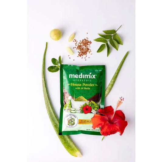 Medimix Henna Powder 150g & 400g – 18 Herbs | 100% Natural Hair Color & Careحناء - Health & Beauty:Natural &