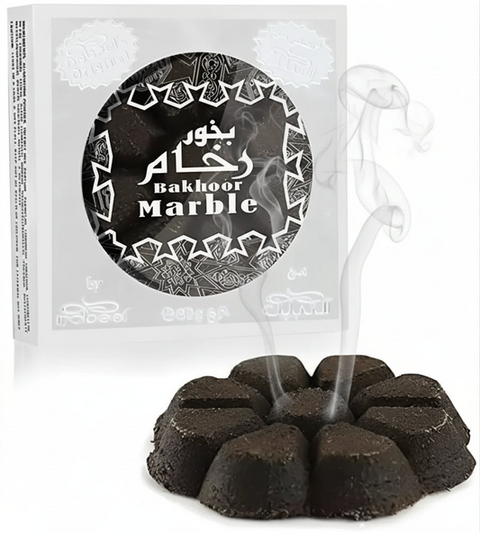 Nabeel Bakhoor 40g Oud Incense UK Arabian Bakhoor for Home Luxury Oud Scent, - Bakhoor Marble - Home Furniture &