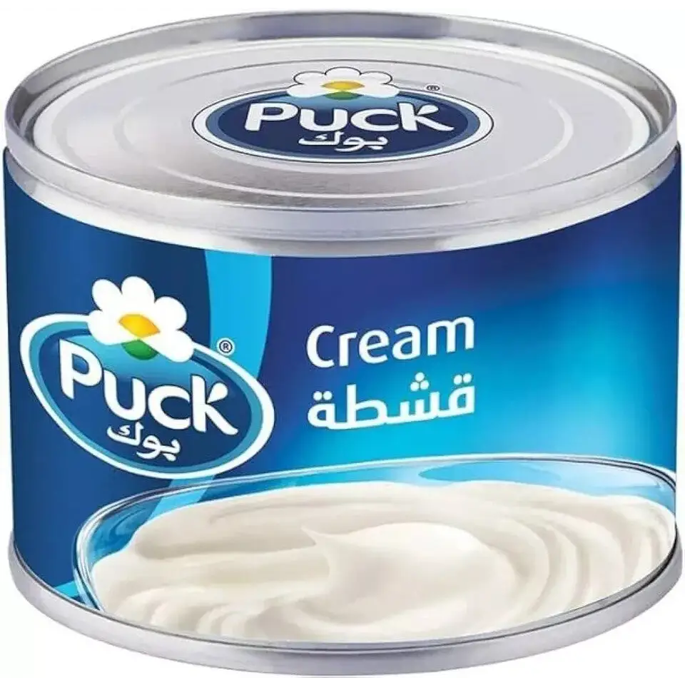 Puck Sterilized Cream قشطة بوك – 170g Cans – 4x 6x 12x Packs – Pure & Natural - Home Furniture & DIY:Food &