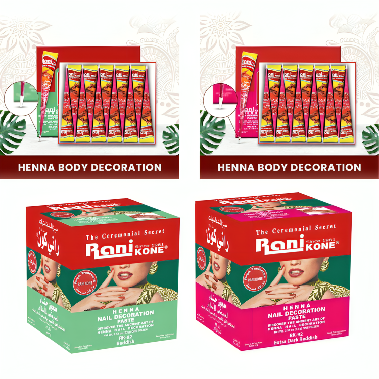 Rani Kone Nail Henna Paste – Extra Dark Reddish 72g / 30g – Natural Mehndi Cone - Health & Beauty:Other Health & Beauty