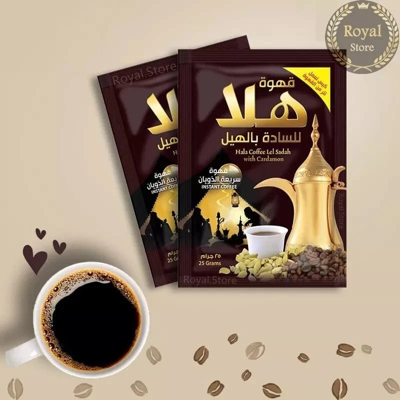 Hala – Arabic Coffee with Cardamom | Instant Sachets | قهوة هلا بالهيل