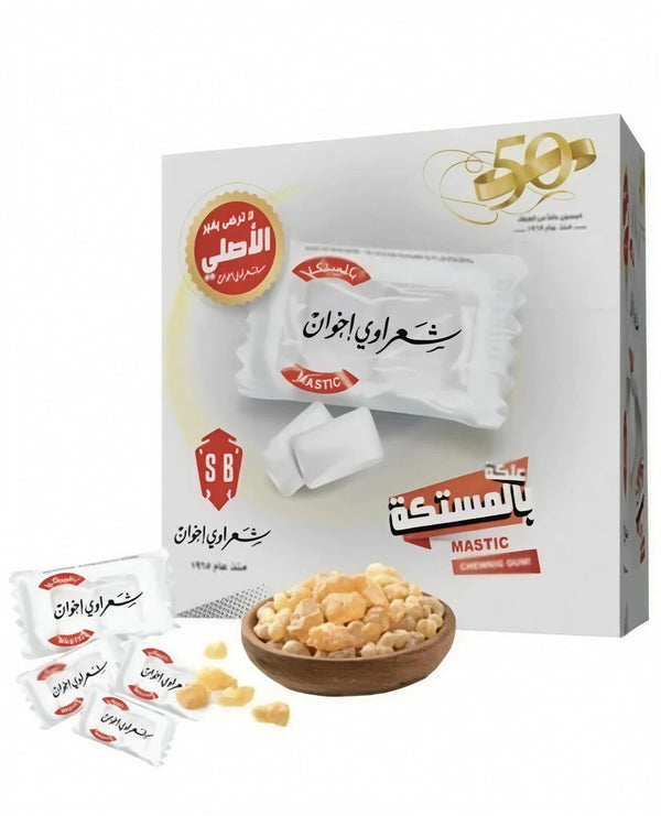 Sharawi Mastic Chewing Gum – 100 Packs x 2 Pieces (290g)