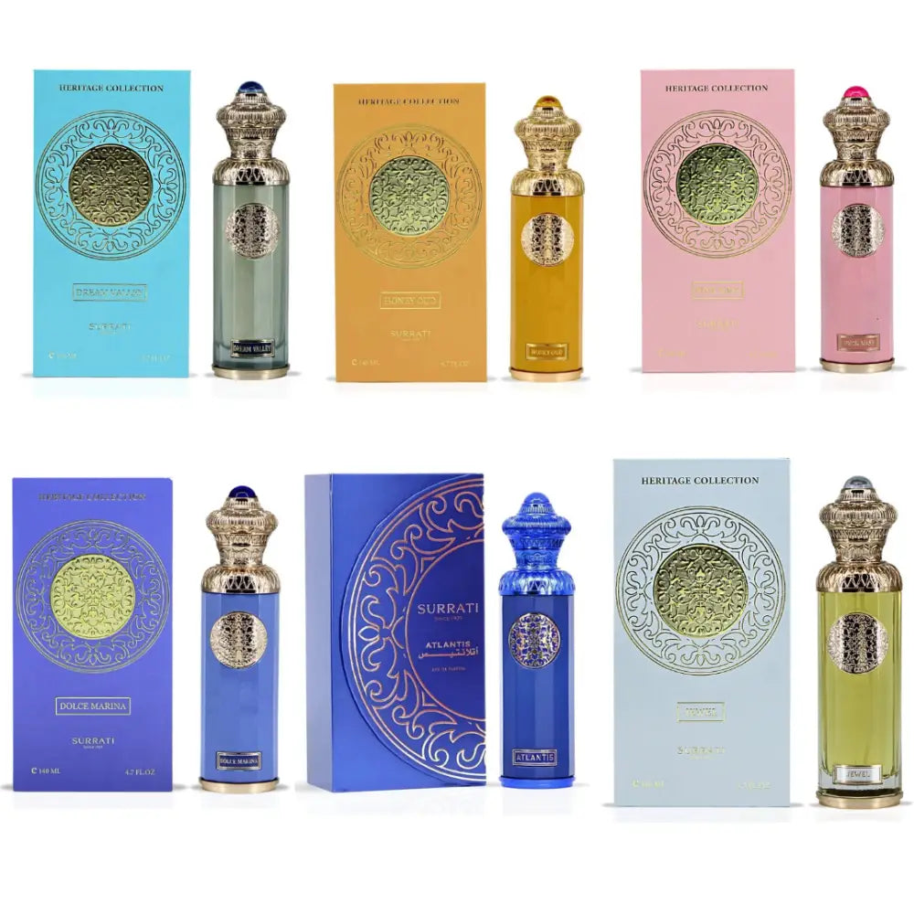 Surrati Heritage EDP 140ml Unisex Perfume | Honey Oud Jewel Dream,Pink - BUNDLE SURRATI. - Health &
