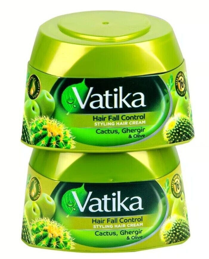Vatika Hair Cream by Dabur β Natural Care for Every Hair Type (140ml) Vatika - Hair Fall Control (Cacus,Ghergir&Olive)