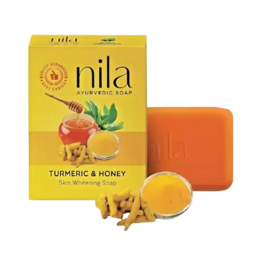 Nila Ayurvedic Turmeric & Honey Soap 75g – Natural Skin Brightening