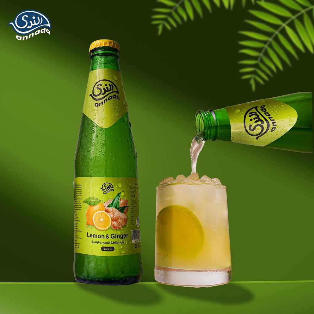 Annada Lemon & Ginger Drink 250ml – Libyan Natural Soft Drink