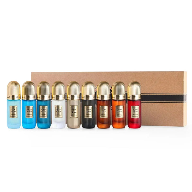 IBRAQ Tobacco Collection – Mixed EDP Set 9×20ml – Ibrahim Al Qurashi