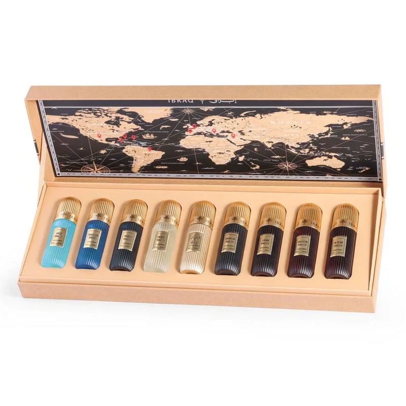 IBRAQ Tobacco Collection – Mixed EDP Set 9×20ml – Ibrahim Al Qurashi