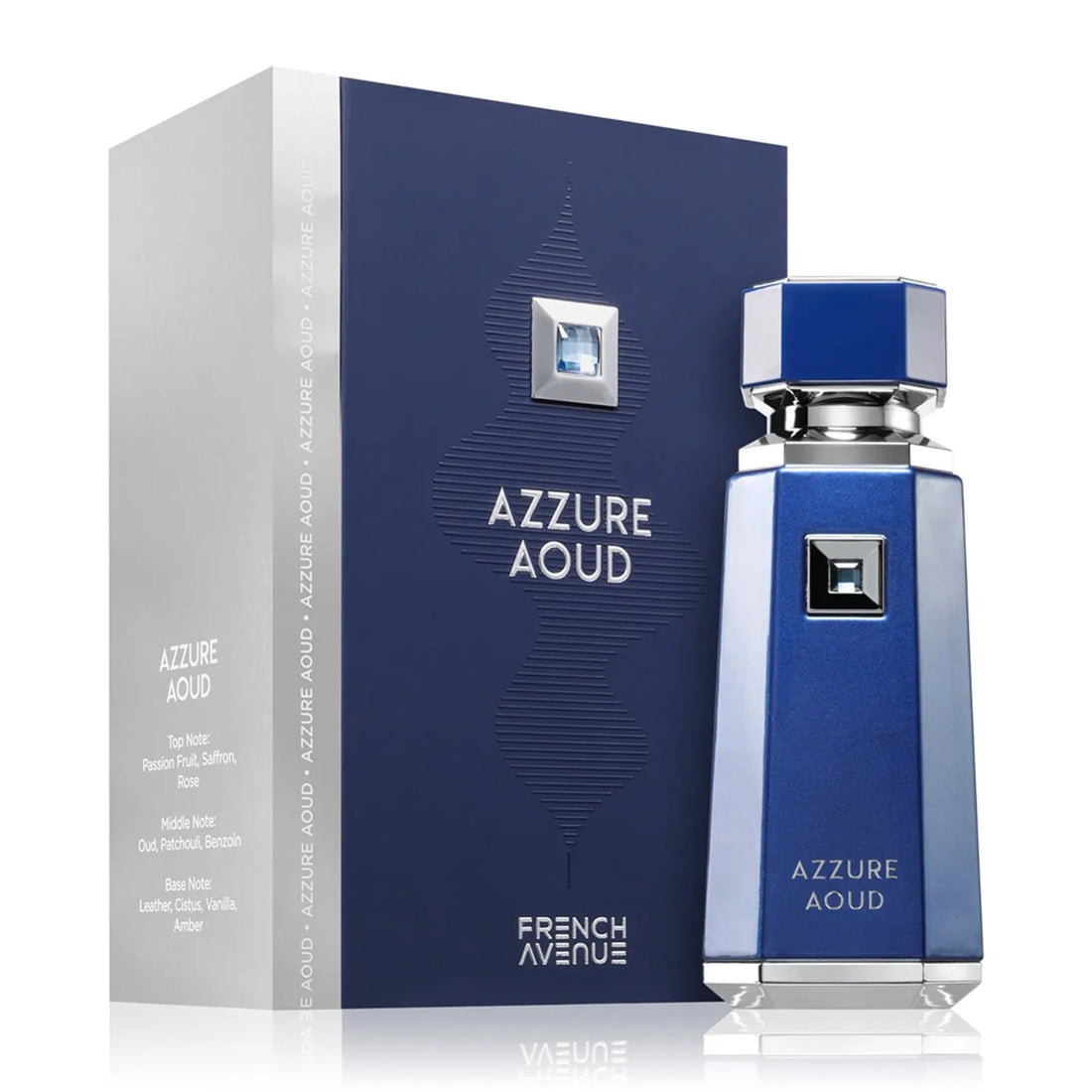 Azzure Agua perfume bottle and packaging on a white background