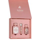 Badee Al Oud Noble Blush EDP Gift Set 100ml + 12ml + Hair Mist – Lattafa
