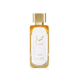 Hayaati Lattafa Gold Elixir perfume bottle on a white background