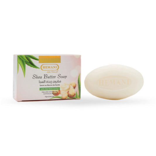 Hemani Shea Butter with Aloe Vera Soap – 75gHemani Shea Butter with Aloe Vera Soap – 75g