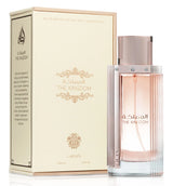Lattafa The Kingdom perfume bottle and packaging on a white background