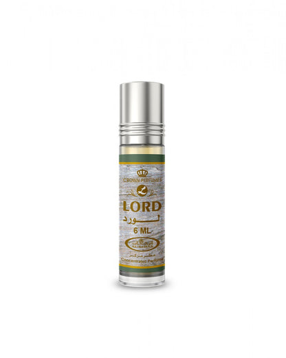 Perfume bottle labeled 'Lord' on a white background