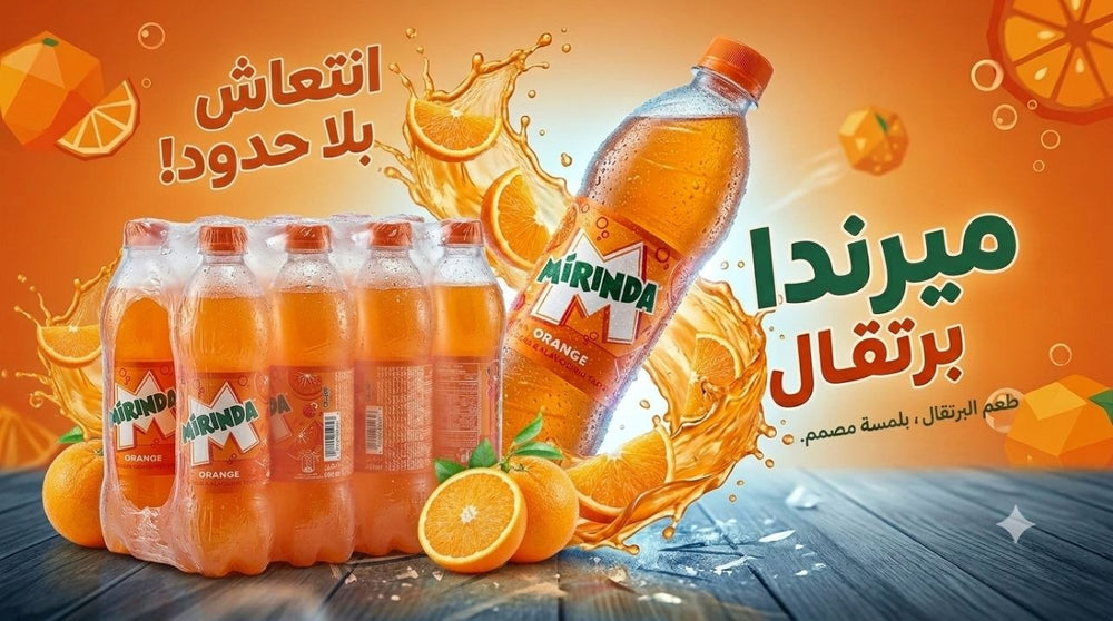
Mirinda Orange 500ml × 12 Bottles | Case | Made in UAE
