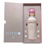 Surrati Miss World Charisma perfume bottle in a pink box on a white background