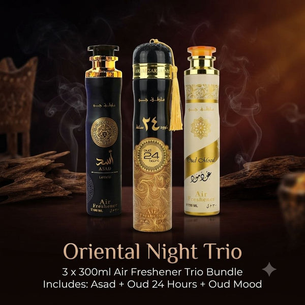 Oriental Night Trio – 3 x 300ml Arabian Air Freshener Bundle