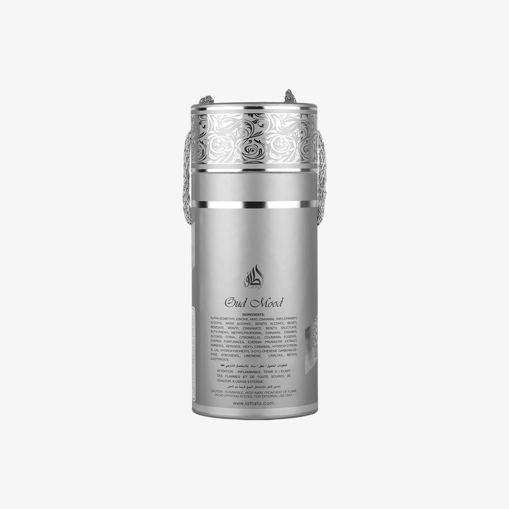 Silver container with intricate designs on a white background