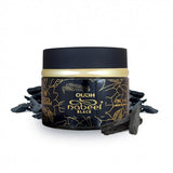 Black and gold container of Oudh Nabeel Black with incense sticks on a white background  Nabeel Black Bakhoor 60g – Premium Arabian Incense