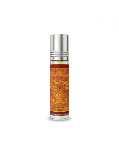 Small bottle with a silver cap on a white background