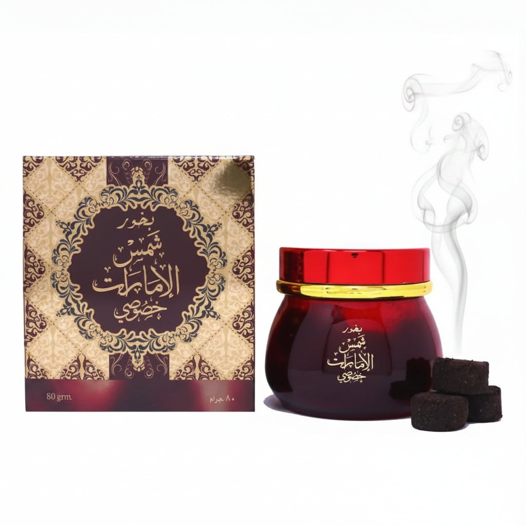 Shams al emarat khususi bakhoor incense powder 80g by Ard al zaafaran
