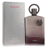 Afnan supremacy not only intense 100ml edp for men in a sleek purple glass bottle with embossed crest and rich notes