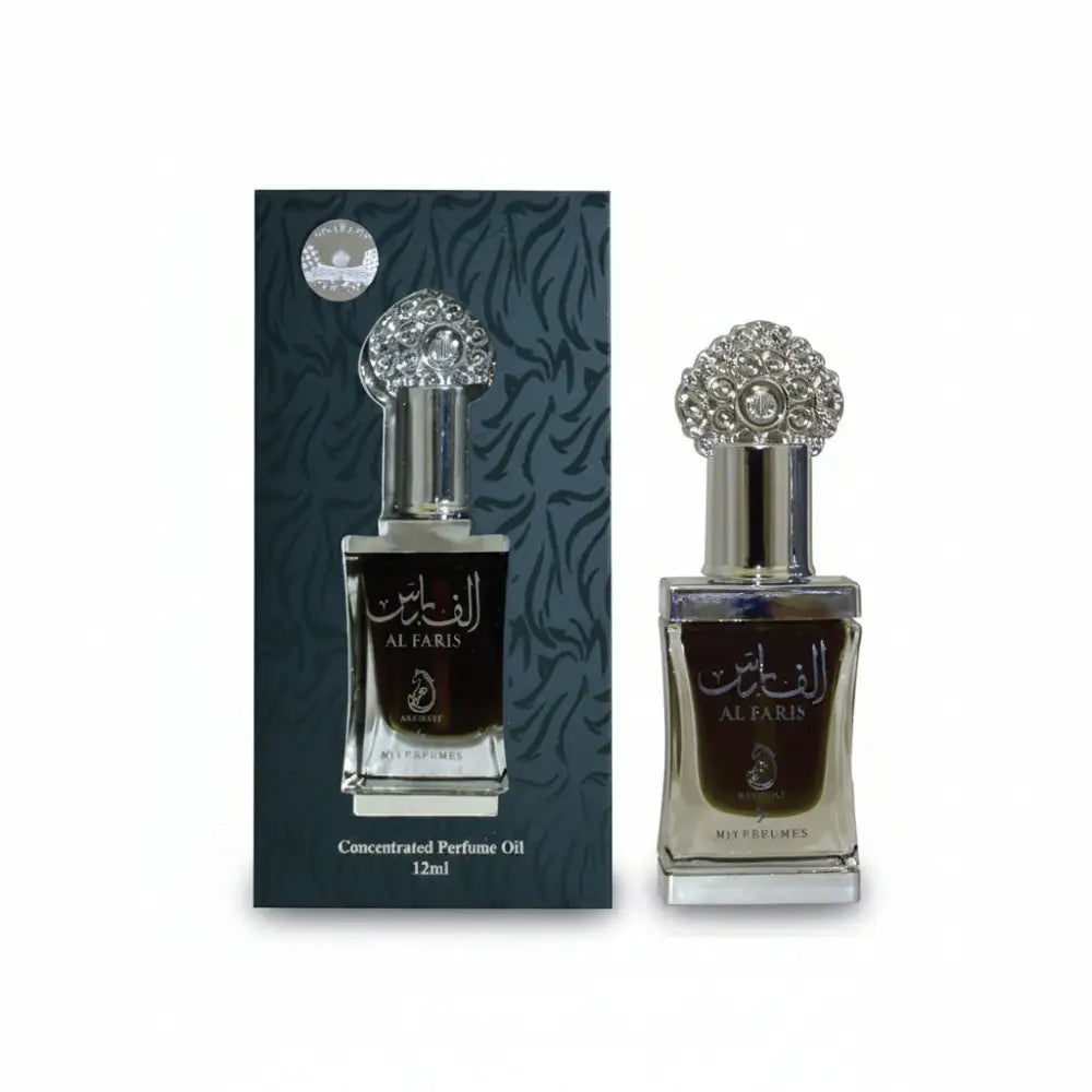 Al Fard perfume oil bottle with packaging on a white background