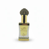 Perfume bottle labeled 'Oud Sharqia' on a white background