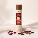 Bahrain pearl air freshener 300ml in white can with brown cap and red label featuring pearl illustration by al rehab