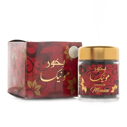 Bakhoor by Banafa 50g – Monica Bahraini Oud Rose Oudh – Arabic Incense بخور - Monica 50g– بخور مونيكا - Home Furniture