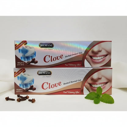 Clove Toothpaste Gel – Natural Herbal Formula for Gum Health & Fresh Breath - Hemani Clove (2 PACK) - Health &