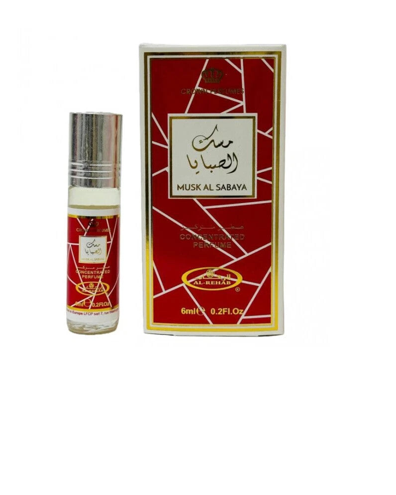 Concentrated Perfume Al Rehab 6ml Rollon Fragrance Gift/Halal - Musk Al Sabaya مسك الصبايا - Health &