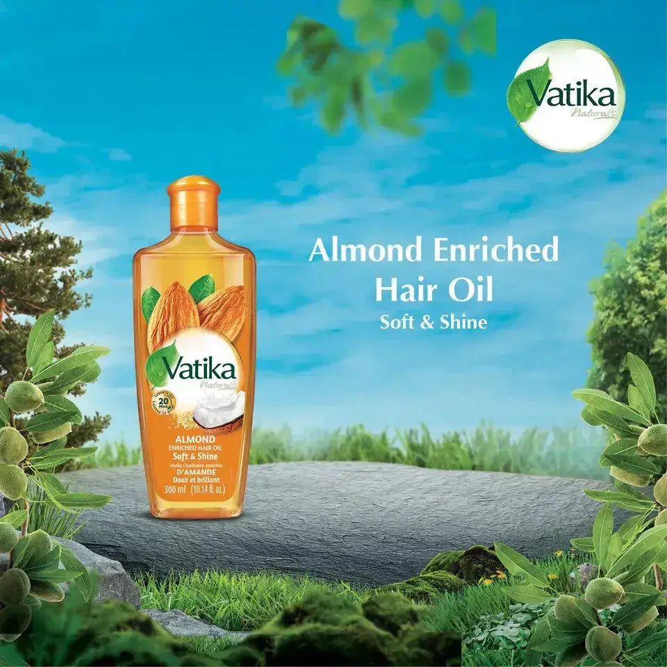 Dabur Vatika Natural Hair Oil – Almond Garlic Olive – Hair Growth Repair & Mo - Health & Beauty:Hair Care &