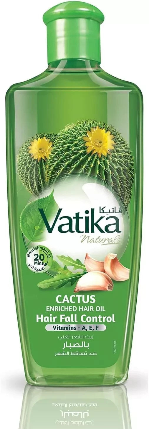 Dabur Vatika Natural Hair Oil – Almond Garlic Olive – Hair Growth Repair & Mo - Dabur Vatika Cactus Enriched Hair Oil
