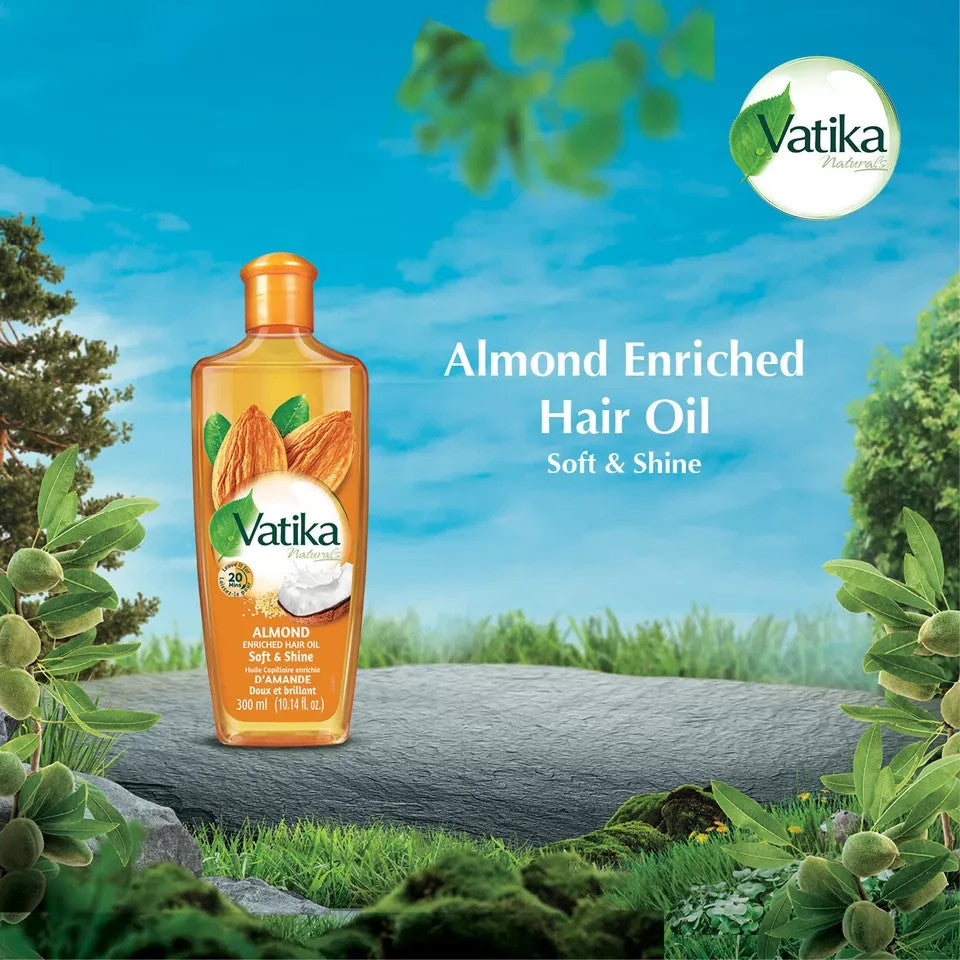 Dabur Vatika Natural Hair Oil – Almond Garlic Olive – Hair Growth Repair & Mo - Health & Beauty:Hair Care &